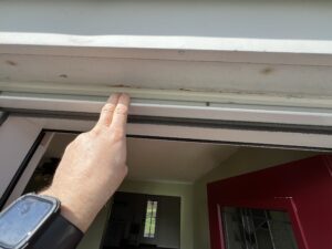Check the sealants around windows and doors